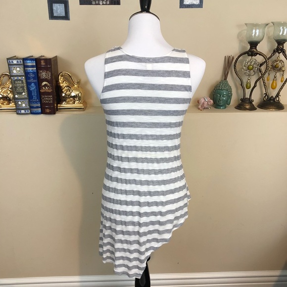 LF Emma & Sam Striped Asymmetrical Tank Sz M - Picture 4 of 5